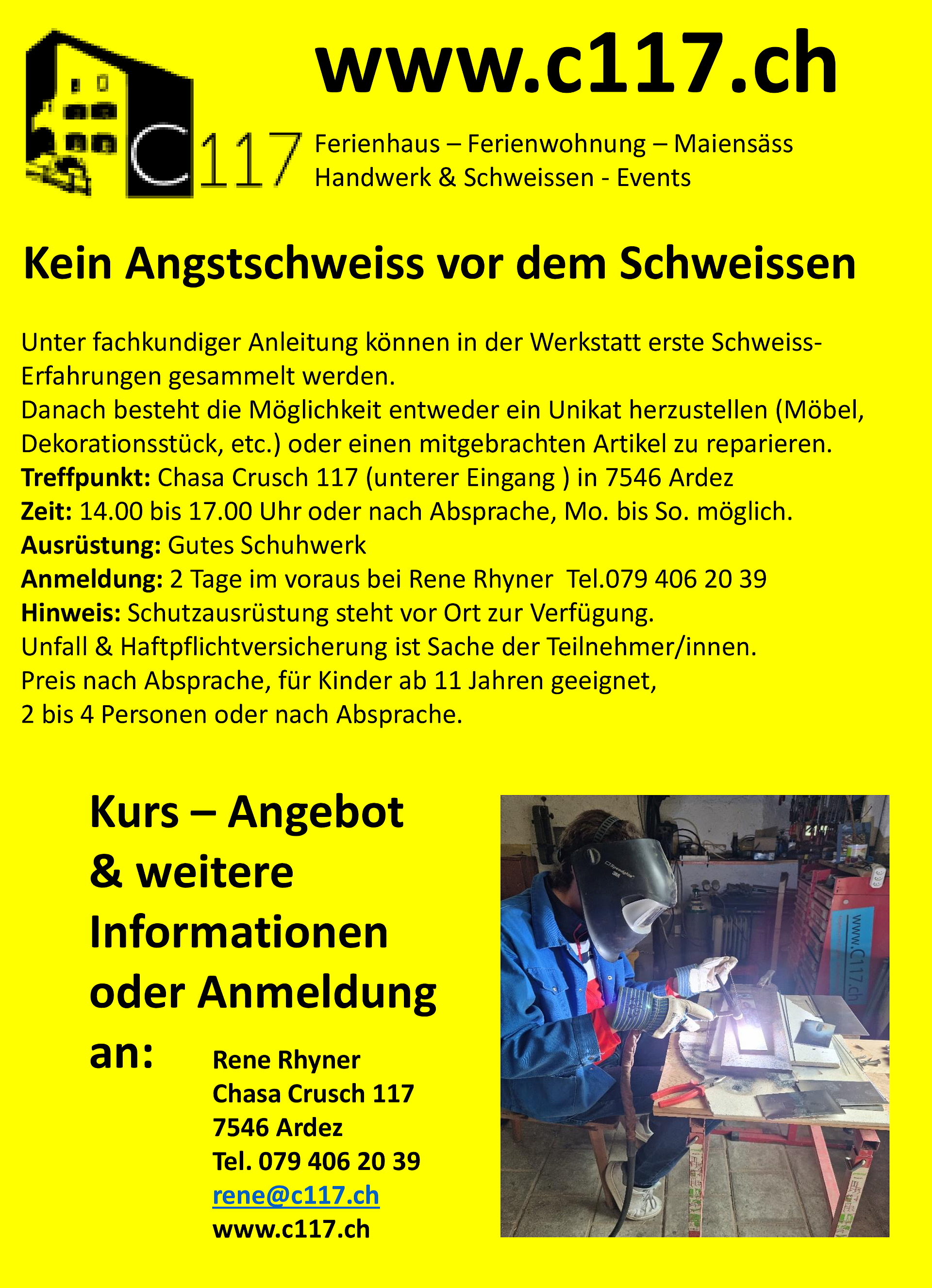 Kein Angstschweiss vor dem schweissen