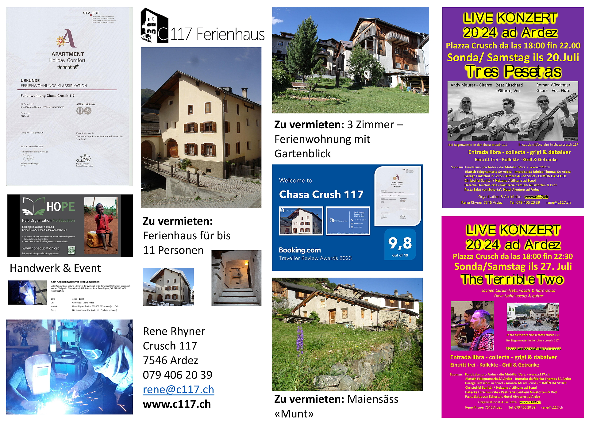 Vitrine des Chasa Crusch 117